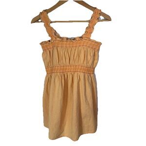 MOTHERHOOD MATERNITY Sleeveless Summer Top Cotton Size Medium Smocked